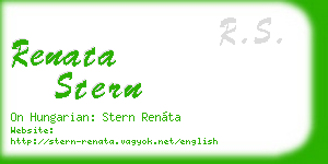 renata stern business card